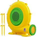 Cinnliy 370W Bounce House Blower, 0.5HP Commercial Air Blower Fan Pump, Inflatable Blower for Inflatables, Bouncy Castle, Water Slid Indoor & Outdoor
