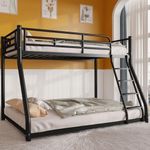 Metal Twin Over Full Size Bunk Bed 