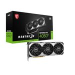 MSI GeForce RTX 4060 Ti Ventus 3X E 8G OC Graphic Card - NVIDIA GeForce RTX 4060 Ti GPU, 8GB GDDR6 128-Bit Memory, 18 Gbps Memory, PCI Express 4 Interface, Up to 2565 MHz, TORX Fan 4.0 - PCIe