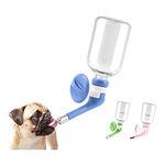 Andiker No-Drip Pet Water Dispenser,Dog Kennel Cage Water Bottle Drinker Kettle for Pets can be Raised and Lowered Drinking Water Feeding Water (Pink)