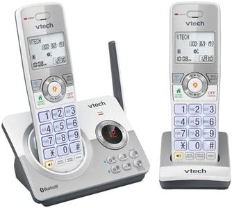 VTech CLS22151 DECT6.0 Cordless Phone with MobileConnect, Smart Call Blocker, NBN Ready, Answering Machine, Volume Booster, Backlit Display, 12 Hours Talk-time, Handsfree Speakerphone, 2 Handsets