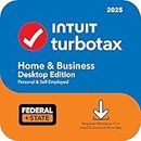 TurboTax Home & Business Desktop Edition 2025, Federal & State Tax Return [Win11/Mac14 Download]