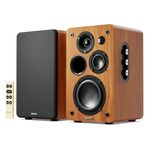 MAJORITY Bookshelf Speakers | 2.0 Stereo System | 5.3 Bluetooth, USB Playback & Charging | AUX, HDMI ARC, Optical & Phono | TV, PC, Turntable & Gaming Speakers D100X Active (Walnut)