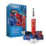 Oral-B Kids Electric Toothbrush featuring Marvel's Spiderman, for Kids 3+, (1 Brush Head)