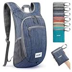 G4Free 10L Hiking Backpack Lightweight Packable Hiking Daypack Small Travel Outdoor Foldable Shoulder Bag(Dark Blue)