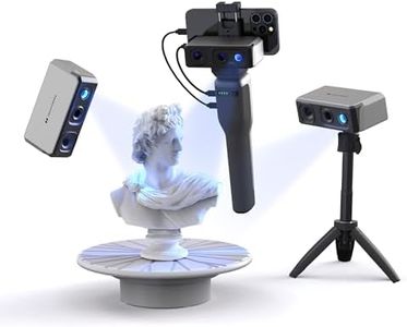 3DMakerpro Seal 3D Scanner for 3D Printer with 0.01mm Accuracy, 24-bit Color Camera, 10FPS Scanning Speed, Anti-Shake Scan 3D Model Scanner for Android/iOS/Win10/MacOS (Luxury)