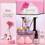 Bath Sets Birthday Pamper Gifts for Women Her, Unique Personalized Skin Care Self Care package for Her Pamper Hampers Kit for Women, Relaxation Spa Sets Birthday Gifts Ideas for Women Best Friend Mum