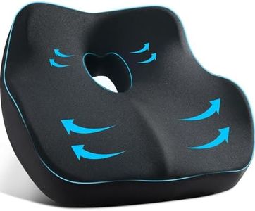 Seat Cushion for Desk Chair Cushion for Hip Tailbone Pain Relief Memory Foam Seat Cushion for Car, Driver, Office Desk Chair Cushion for Gaming Ergonomic Patented Office Chair Cushion Pad Donut Pillow