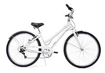 Huffy Sienna Ladies Hybrid Bike 27.5 Town Commuter Comfortable Retro Style White