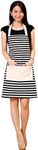 Cotton Canvas Women's Apronwith Pocket Kitchen Cooking Aprons for Women Professional Chef Apron for Cooking,grill and Baking Black and White Stripe