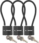 BOOMSTICK Cable Gun Lock - Keyed Alike - 9" Cable Length 3 Pack