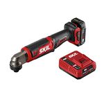 SKIL PWRCore12 Brushless 12V 1/4 Inch Hex Right Angle Impact Driver Includes 2.0Ah Lithium Battery and PWR JUMP Charger - RI574502