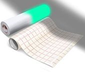 ORACAL 9300 Hi-Energy Glow in the Dark Luminescent Cast Vinyl 12" x 24" Roll for Silhouette, Cameo & Cricut Including 12" x 24" Roll of VViViD Clear Transfer Paper (1 Roll Pack)