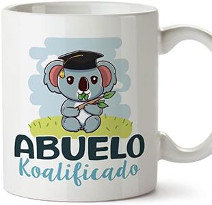MUGFFINS Tazas para ABUELO - En Español - Koalificado/koalificada - 11 oz / 330 ml - Regalo original y divertido