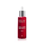 Olay Face Serum | Clear and Even Skin | Fights Dullness and Provides Radiant Glow| Normal, Oily, Dry, Combination Skin | Paraben and Sulphate Free (30ml, Collagen Peptide 24)