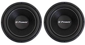 QPower QPF15 15" 2200 Watt Deluxe Series DVC Car Audio Subwoofers Subs (2 Pack)