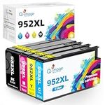 952XL Ink Cartridges Replacement for HP 952 952XL Ink Cartridges Combo Pack for HP OfficeJet Pro 8710 8720 7740 8702 7720 8210 8216 8715 8725 8730 8740 Printers (B/C/M/Y, 4 Packs)