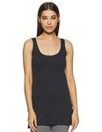 Van Heusen Women Thermal Tank Top - Cotton Viscose Polyester - Anti Bacterial, Ultra Fresh, Tagless Comfort_77203_Charcoal Melange_XXL