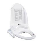 KERDE 08C Electric Bidet Toilet Seat,Warm Water Cleansing,Warm Air Drying, Heated Seat,Adjustable Temperature Settings, Moving Nozzle Massage,White,Night Light, Elongated,Bidets for Existing Toilets.