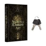 Real Pages Portable Diversion Book Safe - Hollowed Out Book with Hidden Secret Compartment for Jewelry, Money and Cash (Secrets of The Darkest Art) (X-Large, Key Lock)