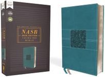 NASB, Thinline Bible, Leathersoft, Teal, Red Letter, 2020 Text, Comfort Print