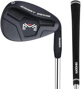 Smart Wedge – Full Face CNC Groove 52/56/60 Degree Golf Wedges for Men,Solid Shots, No Chunking for All Lies,Low CG Design for Bunker Shots (Black,52 Degrees)