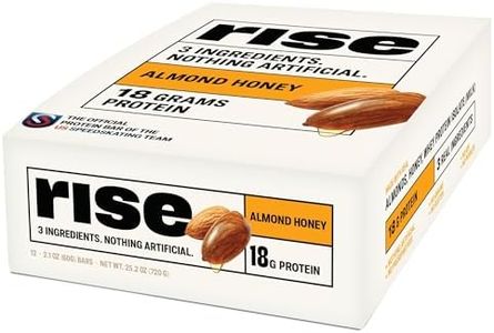 Rise Breakfast Whey Protein Bars Almond Honey, 18g Protein, 2.01 oz (12 Pack)