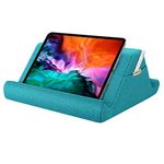 MoKo Tablet Stand Pillow, iPad Pillow Stand with Two-angle Soft Tablet Stand, Compatible with any Size Tablet/Phone (up to 12.9in) Fit iPad 10.2" 2020, New iPad Air 4 3, iPad Pro 11 2020 - Sea Blue