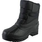 Savage Island Fleece Lined Thermal Snow Rain Waterproof Boots, Black, 9 UK