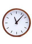 Driini Modern Wood Analog Wall Clock - Battery Operated with Silent Sweep Movement - Small Decorative Wooden Clocks for Bedrooms, Bathroom, Kitchen, Living Room, Office or Classroom (16'')