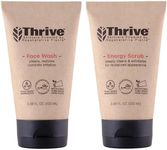 Thrive Daily Clean Superplant Skin Care Set - Gift Set with Natural Face Wash & Face Scrub - Vegan, Made in USA