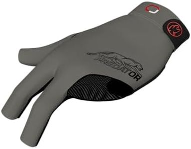 PREDATOR Second Skin Billiard and Pool Glove - Jasmin Ouschan - Grey/Black - Left Hand - XXS