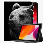 Case for iPad Air 2 9.7" Case Cover,Bear Grizzly Bear Eyes Nose Case Slim Shell Cover For iPad iPad Air2 9.7 inch