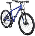 Mongoose Switchback Comp Adult Mountain Bike, 9 Speeds, 27.5-inch Wheels, Mens Aluminum Medium Frame, Blue