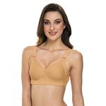 Tweens Lite Wite Women's Heavily Padded Non-Wired Plus-Size Minimiser Bra (TLW-320-A1_Fawn_36D)