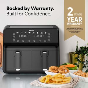Keplin 9L Dual Zone Air Fryer – Large Capacity, Healthy Cooking