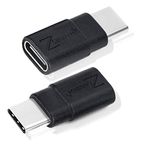 Cellularize USB C Extender Adapter (2 Pack) 3.2/40Gbps Short Dock Extension Type-C 8K@60Hz PD 100W Low Profile Type-C Male to Female Thunderbolt QC & Data Transfer for USB-C Devices