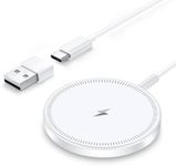 Magnetic Wireless Magsafe Charger iPhone: Charging Pad for iPhone 17/16/15/14/13/12 Series & AirPods Pro 4-2, Strong Magnet, Dual Ports, Case-Friendly, Lightweight for Travel Home Office Desk