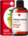 H'ana Ylang-Ylang Essential Oil for Diffuser - 100% Natural Ylang Ylang Essential Oil for Skin - Ylang Ylang Oil for Hair & Aromatherapy (30ml)