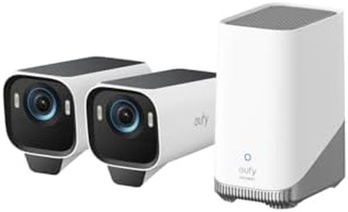 eufy Security eufyCam S3 Pro 2-Cam Kit Solar Security Camera Outdoor Wireless with Solar Panel, Colour Night Vision, 4K, Forever Power 2.0, Face Recognition AI, Expandable Local Storage No Monthly Fee
