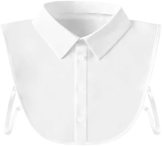 ZHUDOU Fake Collar Shirts for Women, Versatile Dickey White Collar, Half Shirt Collar for Women & Girls