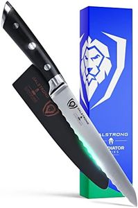 Dalstrong Serrated Utility Knife - 5.5 inch - Gladiator Series Elite - Forged High Carbon German Steel - Kitchen Knife Gift - Serrated Knife Blade - Sheath Included - NSF Certified