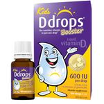 Ddrops Booster 600 IU 180 drops - Liquid Vitamin D3 Supplement for Kids & Adults - Supports Strong Bones & Immune System - No Preservatives, No Sugar, No Taste, Non-GMO, Allergy-friendly