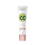L'Oréal Paris Magic CC Cream with SPF 11, Anti-Redness and Colour Correcting, With Vitamins B5 and E, Lightweight Hydrating Formula Adapts to Skin Tone for a Natural Glowy Finish, 30 ml