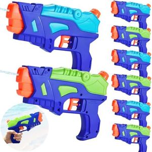 (8 Pack) Water Guns for Kids, Water Pistols Squirt Guns with Trigger for Outdoor Swimming Pool, Best Summer Water Fighting Toys Gifts for Boys Girls, Training Toys for Dogs Cats