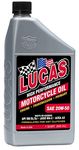 Lucas Oil 10700-PK6 High Performance 20W-50 Motorcycle Oil - 1 Quart Bottle (Pack of 6)