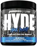 PROSUPPS Hyde Max Pump Pre Workout for Men and Women - Nitric Oxide Supplement for Pump and Endurance - Stimulant Free Pre Workout to Promote Blood Flow and Muscle Strength (Blue Razz, 20 Servings)