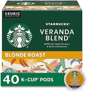 Starbucks Light Roast K-Cup Coffee Pods — Veranda for Keurig Brewers — 1 box (40 pods)