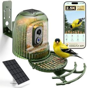 HIXX Smart Bird Feeder with 4MP Camera – Auto Capture Video, AI Bird Identification, Large Capacity & Seed Guard, Solar Powered Night Light, Live Birdwatching Camera for Lovers, Family & Friends