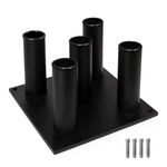 Yes4All Barbell Holder 5 Bars Vertical Storage Display Rack 12" x 12" for Bar 2" - ²AEA6Z